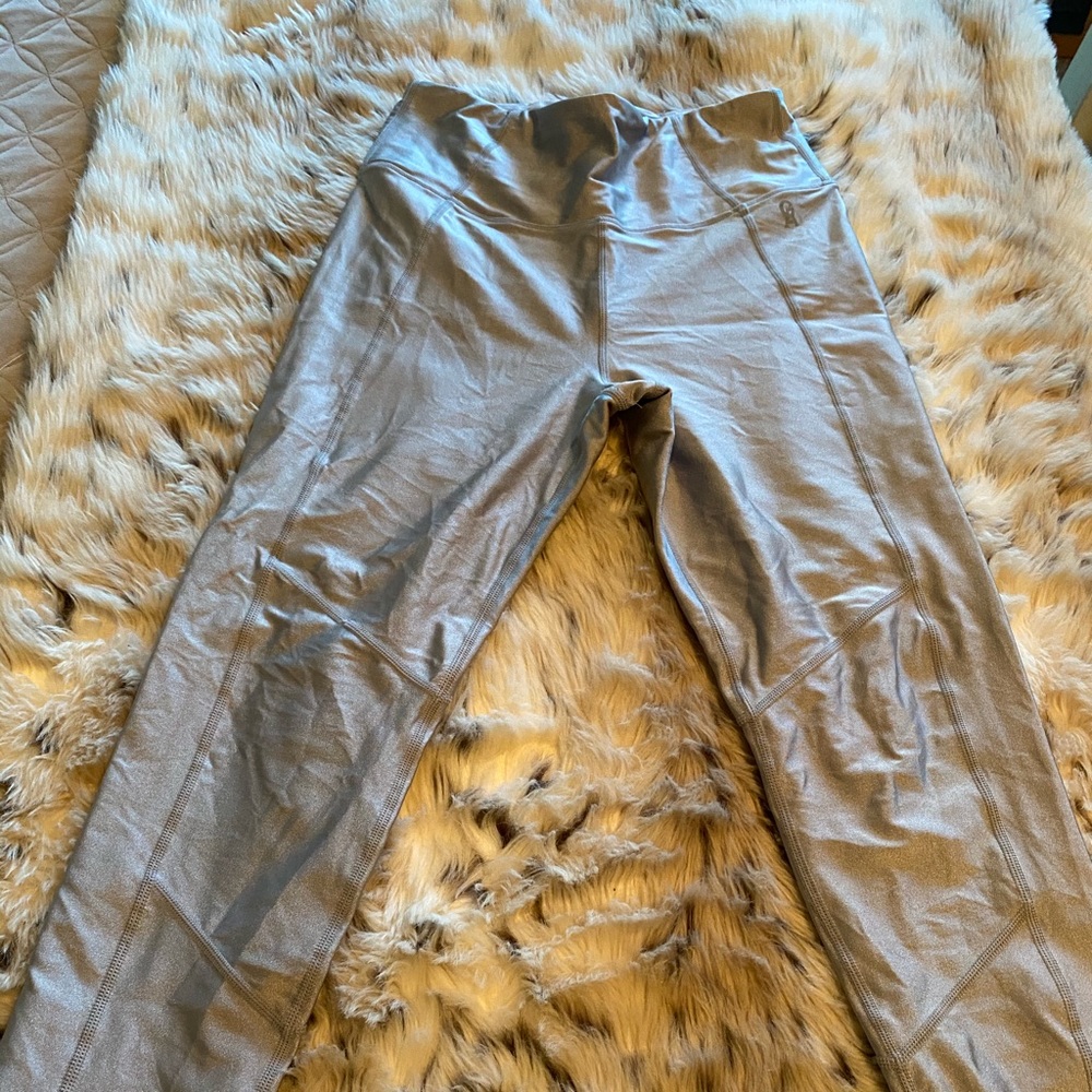 Good American silver leggings